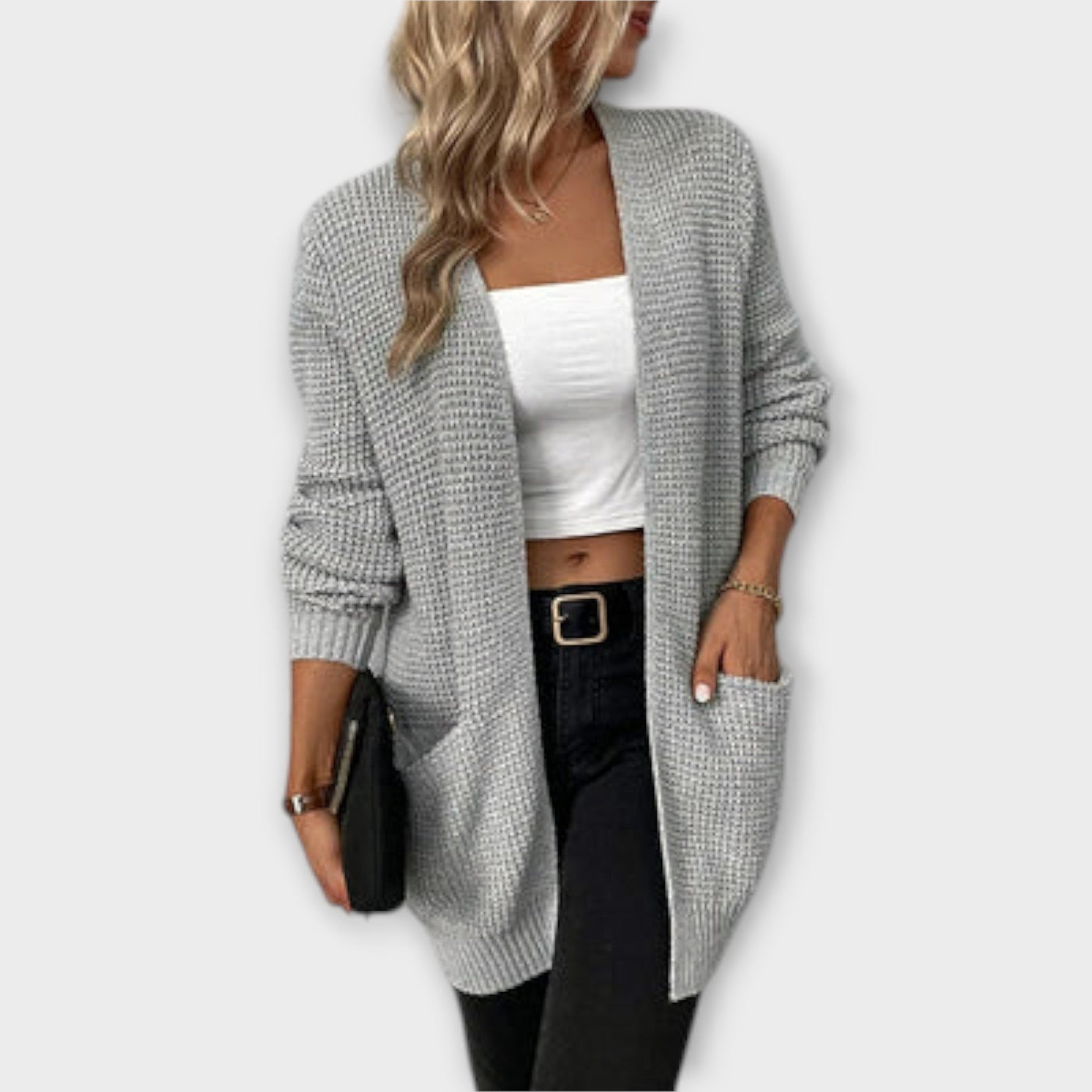 Nancy - casual knitted cardigan with pockets