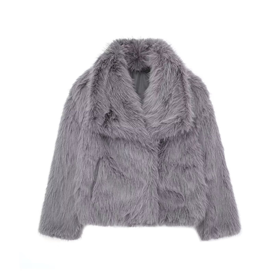 Bruna -  Stylish Faux Fur Coat