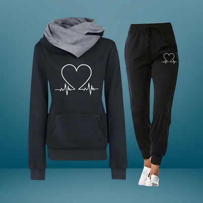 Heartbeat - Conjunto de sudadera con capucha y jogger