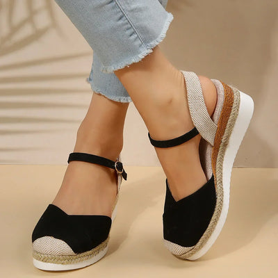 Courtney | Women's Closed Toe Wedge Orthopedic Sandals