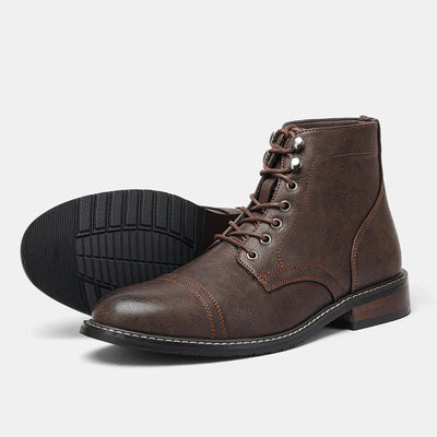 Keith | Bottines Derby Vintage à Bout Rond 