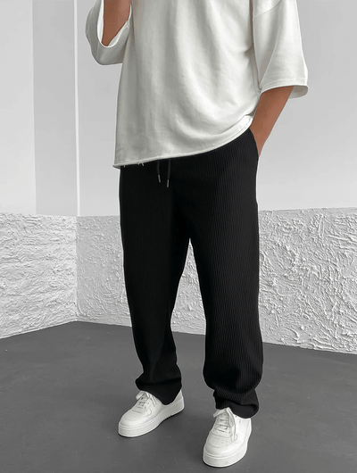 Milan - Casual Ribbed Trousers