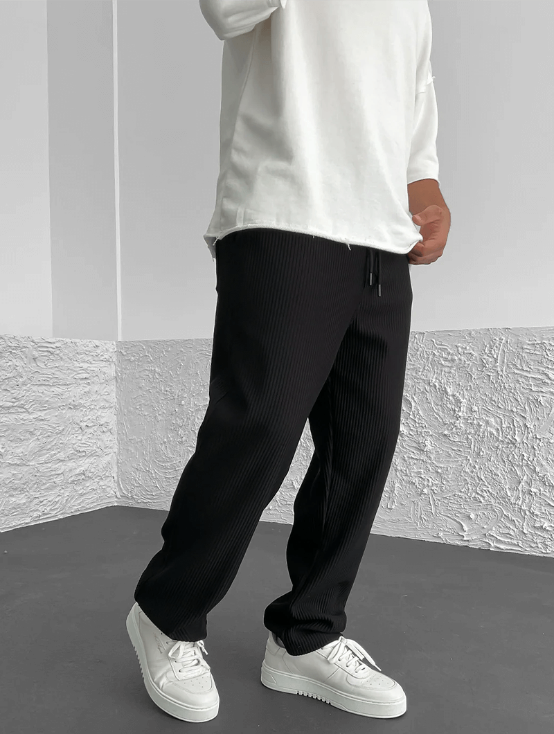 Milan - Casual Ribbed Trousers