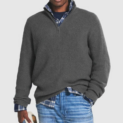 Finn - Zippered Knit Sweater