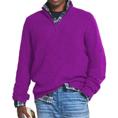 Finn - Zippered Knit Sweater