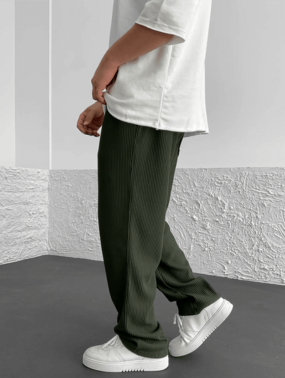 Milan - Casual Ribbed Trousers