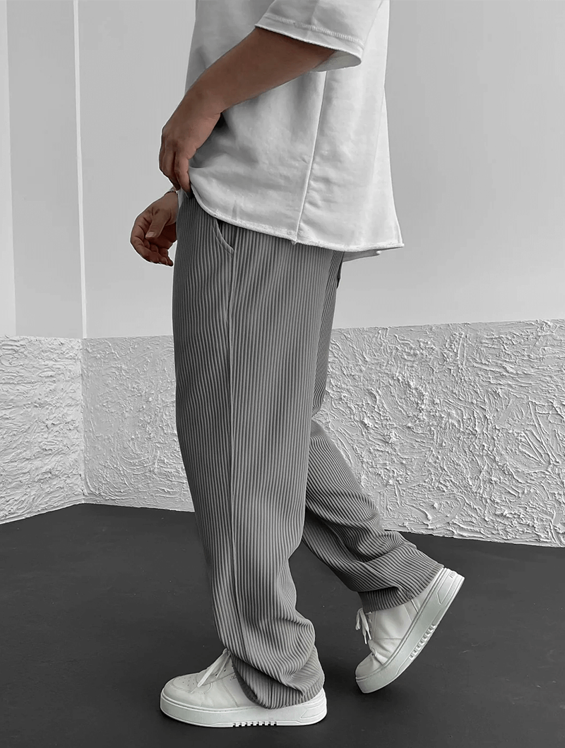 Milan - Casual Ribbed Trousers